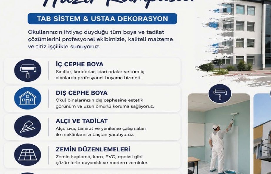 TAB Sistem eğitim kurumu teknik altyapı projesi - modern okul binası